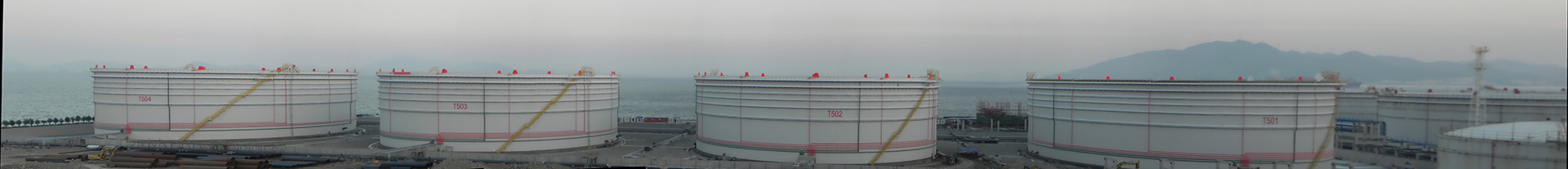 4x110,000m3 Universal (Zhoushan) Petroleum Storage Tank Project #5 Tank Group Engineering